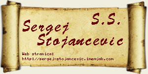 Sergej Stojančević vizit kartica